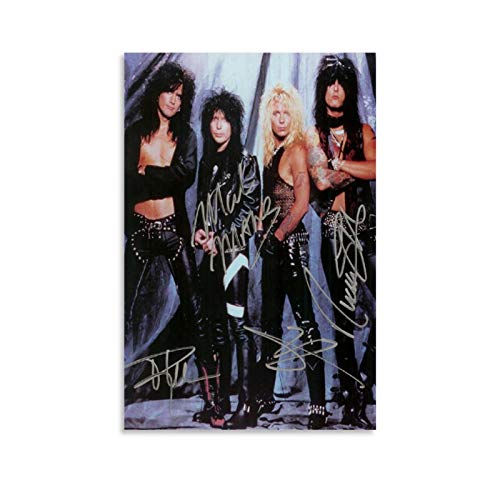 Motley Crue 10 Pop-Art-Poster mit Musik-Ikone für Garten, Tür, Bar, Café, Ostern, Wanddekoration, 30 x 45 cm von GHJH