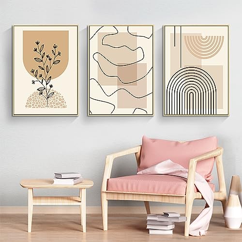 GHJKL Abstraktes Premium Poster Set,Moderne Bilder Boho DekoWanddeko für Wohnzimmer Schlafzimmer - Ohne Rahmen (20x30cm*3)…… von GHJKL