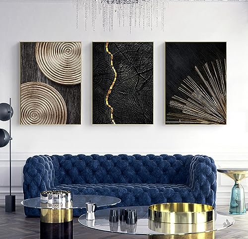 GHJKL Moderne Bilder Boho DekoWanddeko für Wohnzimmer Schlafzimmer, Abstraktes Premium Poster Set - Ohne Rahmen (Geometrie-60X90cmX3pcs)… von GHJKL