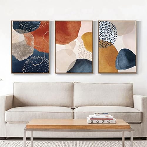 Islamisches Bild Poster Wandkunst, Moderne Abstrakte Kunst Poster Geometrische Wanddekoration, Minimalistische Wand Poster Set (Bild-03,40x60cm-3Pcs) von GHJKL