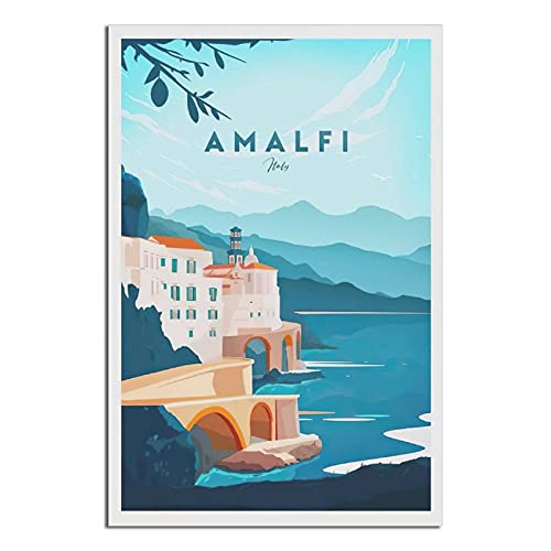 Amalfi Coast Traditionelles Vintage-Reise-Poster Modern Büro Familie Schlafzimmer Wanddekoration Poster Geschenk von GHJKY