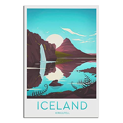 GHJKY Island Vintage-Reise-Poster, modernes Büro, Familie, Schlafzimmer, Wanddekoration, 12x18inchs(30x45cm) von GHJKY