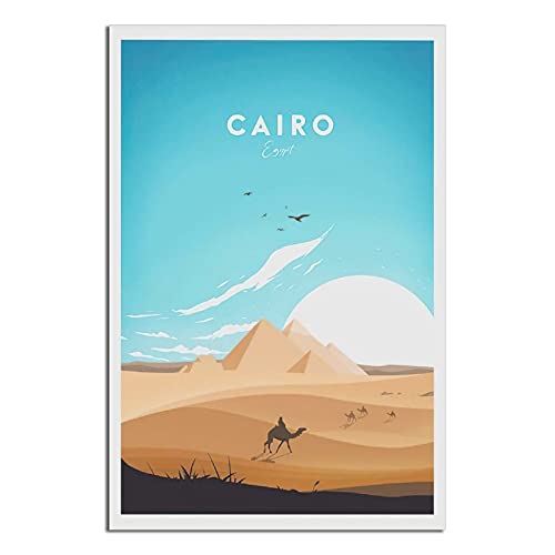 Kairo Traditionelles Vintage-Reiseposter, Ägypten, modernes Büro, Familie, Schlafzimmer, Wanddekoration, Poster, Geschenk von GHJKY