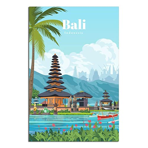 Vintage Reiseposter Bali Modern Büro Familie Schlafzimmer Wanddekor Poster Geschenk von GHJKY