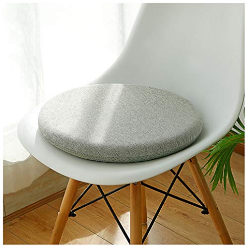 GHJL Sitzkissen Filz Rund Stuhlkissen Sitzauflage Gepolstert - Ø 33cm/40cm - Memory Foam Sitzkissen Für Drinnen Und Draußen,Deko Für Jeden Stuhl Im Wohnzimmer Oder Esszimmer von GHJL