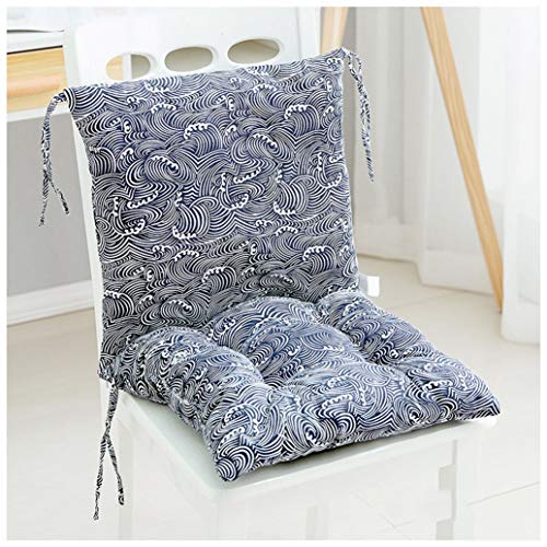 Sitzkissen Stuhlkissen Kissen Mit Rückenlehne Für Küche, Garten, Esszimmerstühle - 40cm 40cm （Stuhlkissen + Rückenlehne） (Color : Color Design 10) von GHJL