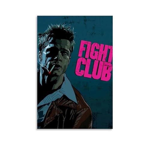 GHJOPAF Fight Club Klassisches Vintage-Filmposter auf Leinwand, Gemälde, Wandkunst, Bild, Heimdekoration, Druck für Schlafzimmer, Wohnzimmer, 20 x 30 cm, ungerahmter Stil GHJOPAF Fight Club Klassisches Vintage-Filmposter auf Leinwand, Gemälde, Wandkunst, Bild, Heimdekoration, Druck für Schlafzimmer, Wohnzimmer, 20 x 30 cm, ungerahmter Stil von GHJOPAF