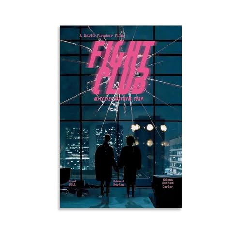 GHJOPAF Fight Club Klassisches Vintage-Filmposter auf Leinwand, Gemälde, Wandkunst, Bild, Heimdekoration, Druck für Schlafzimmer, Wohnzimmer, 20 x 30 cm, ungerahmter Stil GHJOPAF Fight Club Klassisches Vintage-Filmposter auf Leinwand, Gemälde, Wandkunst, Bild, Heimdekoration, Druck für Schlafzimmer, Wohnzimmer, 20 x 30 cm, ungerahmter Stil von GHJOPAF