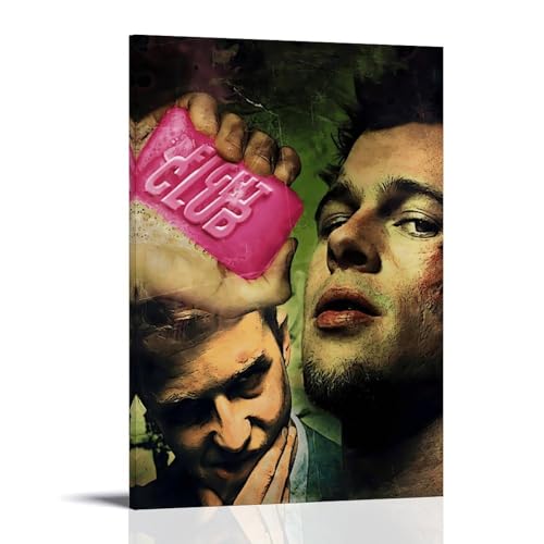 GHJOPAF Fight Club Klassisches Vintage-Filmposter auf Leinwand, Gemälde, Wandkunst, Bild, Heimdekoration, Druck für Schlafzimmer, Wohnzimmer, 30 x 45 cm, Rahmenstil GHJOPAF Fight Club Klassisches Vintage-Filmposter auf Leinwand, Gemälde, Wandkunst, Bild, Heimdekoration, Druck für Schlafzimmer, Wohnzimmer, 30 x 45 cm, Rahmenstil von GHJOPAF