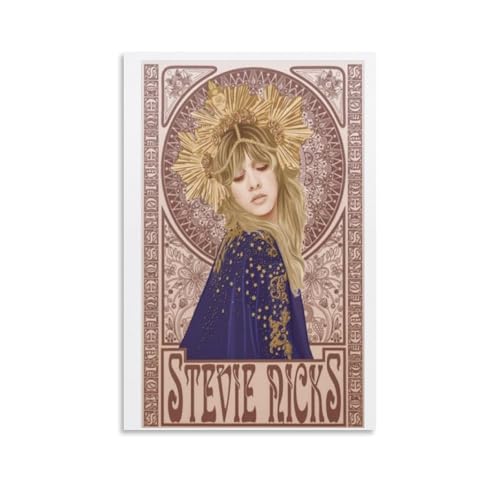 GHJOPAF Fleetwood Poster Mac Stevie, Poster, Nicks, Poster, Leinwand, Gemälde, Wandkunst, Bild, Heimdekoration, Druck für Schlafzimmer, Wohnzimmer, 60 x 90 cm, ungerahmter Stil GHJOPAF Fleetwood Poster Mac Stevie, Poster, Nicks, Poster, Leinwand, Gemälde, Wandkunst, Bild, Heimdekoration, Druck für Schlafzimmer, Wohnzimmer, 60 x 90 cm, ungerahmter Stil von GHJOPAF
