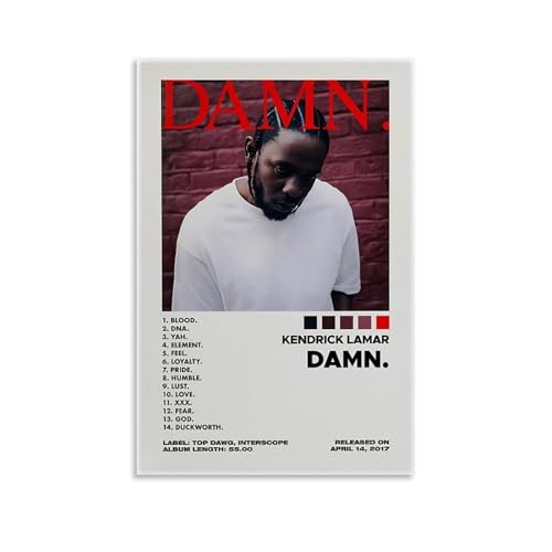 GHJOPAF Kendrick Lamar Rapper Poster auf Leinwand, Gemälde, Wandkunst, Bild, Heimdekoration, Druck für Schlafzimmer, Wohnzimmer, 40 x 60 cm, ungerahmter Stil GHJOPAF Kendrick Lamar Rapper Poster auf Leinwand, Gemälde, Wandkunst, Bild, Heimdekoration, Druck für Schlafzimmer, Wohnzimmer, 40 x 60 cm, ungerahmter Stil von GHJOPAF