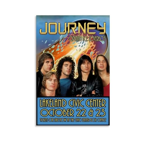 GHJOPAF Poster, Motiv: Journey Rockband, Leinwand, Gemälde, Wandkunst, Bild, Heimdekoration, Druck für Schlafzimmer, Wohnzimmer, 20 x 30 cm, ungerahmter Stil GHJOPAF Poster, Motiv: Journey Rockband, Leinwand, Gemälde, Wandkunst, Bild, Heimdekoration, Druck für Schlafzimmer, Wohnzimmer, 20 x 30 cm, ungerahmter Stil von GHJOPAF