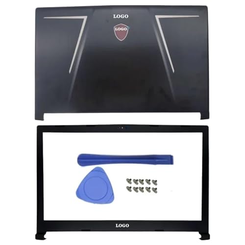 Ersatz-Laptop-Frame-Fall mit GE73 GE73VR 7RF MS-17C1 MS-17C3 MS-17C5 Models LCD-Rückrahmen vor dem Frontrahmen und Scharniere kompatibel(AB Cover 2) von GHJtRs