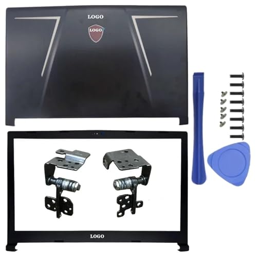 Ersatz-Laptop-Frame-Fall mit GE73 GE73VR 7RF MS-17C1 MS-17C3 MS-17C5 Models LCD-Rückrahmen vor dem Frontrahmen und Scharniere kompatibel(AB HINGES2) von GHJtRs