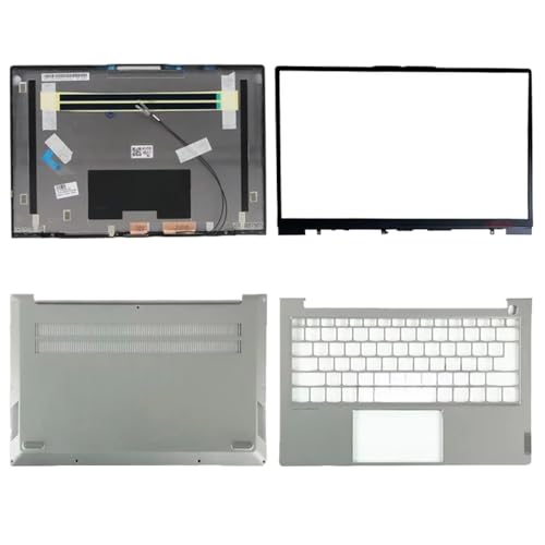 GHJtRs 13S G2 ITL Laptop -Ersatzteile LCD -Rückdeckabdeckungsscharniere Palmrest Bottom Case A B C D Shell kompatibel mit verschiedenen Modellen(Silver Grey ABCD) von GHJtRs