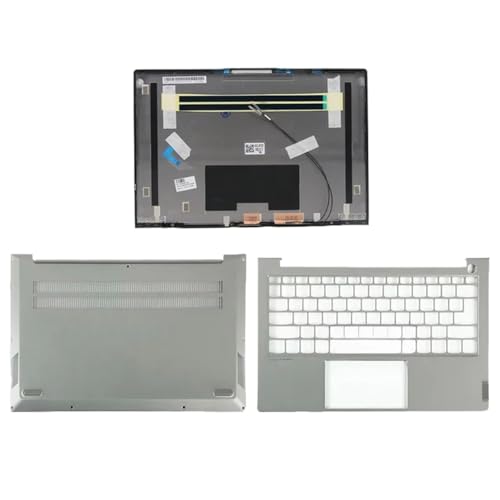 GHJtRs 13S G2 ITL Laptop -Ersatzteile LCD -Rückdeckabdeckungsscharniere Palmrest Bottom Case A B C D Shell kompatibel mit verschiedenen Modellen(Silver Grey ACD) von GHJtRs