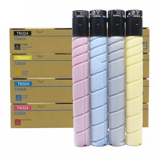 GHJtRs 4PC kompatible Toner-Nachfüll-Farbkartusche Kompatibel mit C454 Modell TN324 von GHJtRs
