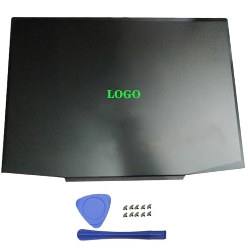 GHJtRs ErsatzlCD-Rückdeckabdeckungsscharniere Palst Bottom Case kompatibel mit Laptops TPN-C133 L20314-001 15-CX-Serie(Green Logo A) von GHJtRs