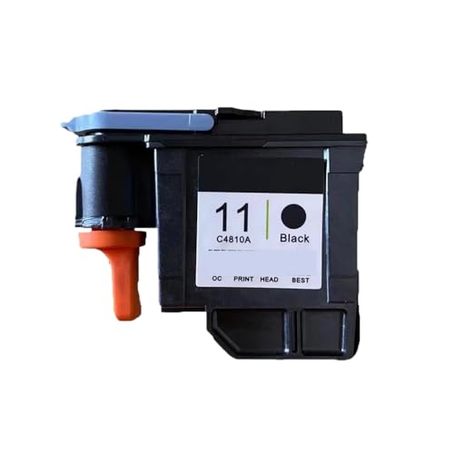 GHJtRs Kompatible 11 Druckkopf für Designjet 70 100 110 500 510 500PS Modelle C4810A C4811A C4812A C4813A (11 Druckkopf schwarz) von GHJtRs