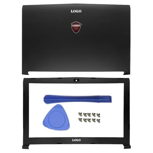 GHJtRs Kompatible LCD-Rückseite Abdeckung Vorderer Scharnierkoffer Kompatibel mit Notebooks GP62 6QG GV62 GL62 6QF GP62MVR MS-16J9 GP62MVR GL62M(AB Cover) von GHJtRs