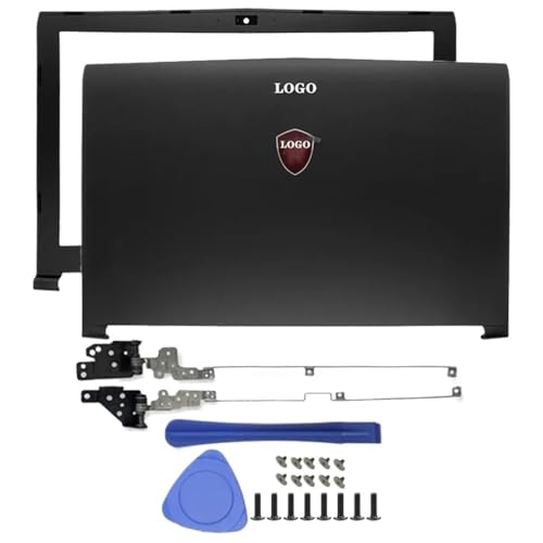 GHJtRs Kompatible LCD-Rückseite Abdeckung Vorderer Scharnierkoffer Kompatibel mit Notebooks GP62 6QG GV62 GL62 6QF GP62MVR MS-16J9 GP62MVR GL62M(AB Hinges) von GHJtRs