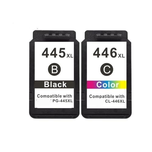 GHJtRs Kompatible Tintenpatrone PG-445 PG445 CL-446 XL passend für MX494 MG2440 MG2940 MG2540 MG2540S IP2840 GHJtRs Kompatible Tintenpatrone PG-445 PG445 CL-446 XL passend für MX494 MG2440 MG2940 MG2540 MG2540S IP2840 von GHJtRs
