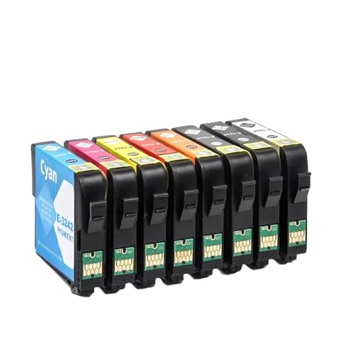 GHJtRs Kompatible Tintenpatronen Kompatibel mit T3240 T3241 T3242 T3243 T3244 T3247 T3248 T3249 zur Verwendung mit SureColor P400 Drucker von GHJtRs