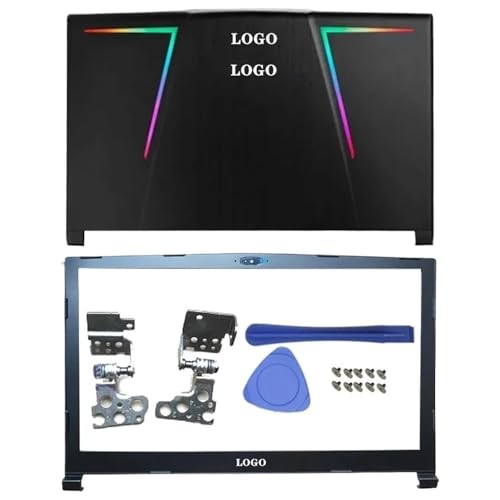 GHJtRs Kompatibler Lampenschlitz Kompatibel mit GE63 GE63VR-7RT 7RE MS-16P1 MS-16P5 Laptop LCD-Rückzugsabdeckungsscharniere Palst Bottom Case(AB Hinges) von GHJtRs