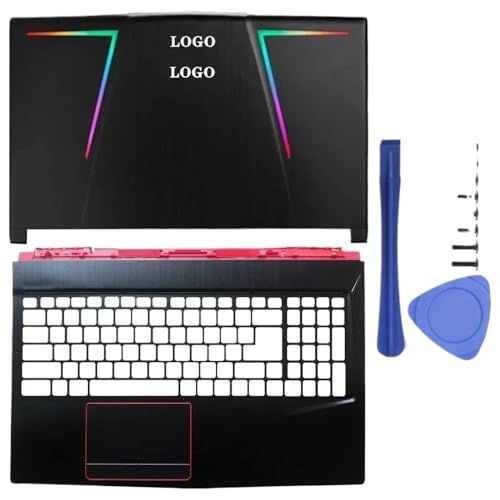 GHJtRs Kompatibler Lampenschlitz Kompatibel mit GE63 GE63VR-7RT 7RE MS-16P1 MS-16P5 Laptop LCD-Rückzugsabdeckungsscharniere Palst Bottom Case(AC Cover) von GHJtRs