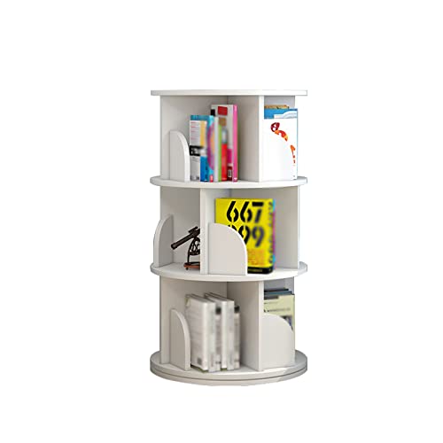 Bücherregal, drehbar, vom Boden bis zur Decke, um 360 Grad drehbar, Aufbewahrungsregal für Babybilderbücher für Kinder, einfaches kleines Bücherregal für zu Hause (Farbe: Weiß, Größe: 40 x 9 Bücherregal, drehbar, vom Boden bis zur Decke, um 360 Grad drehbar, Aufbewahrungsregal für Babybilderbücher für Kinder, einfaches kleines Bücherregal für zu Hause (Farbe: Weiß, Größe: 40 x 9 von GHKFEJGDEN