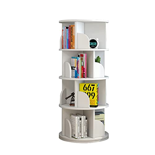 Bücherregal, drehbar, vom Boden bis zur Decke, um 360 Grad drehbar, Aufbewahrungsregal für Kinder-/Babybilderbücher, einfaches kleines Bücherregal für zu Hause (Farbe: Weiß, Größe: 40 x 129 Bücherregal, drehbar, vom Boden bis zur Decke, um 360 Grad drehbar, Aufbewahrungsregal für Kinder-/Babybilderbücher, einfaches kleines Bücherregal für zu Hause (Farbe: Weiß, Größe: 40 x 129 von GHKFEJGDEN