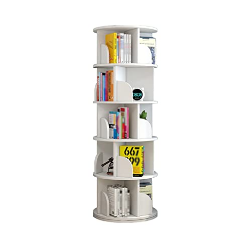 Bücherregal, drehbar, vom Boden bis zur Decke, um 360 Grad drehbar, Aufbewahrungsregal für Kinder-/Babybilderbücher, einfaches kleines Bücherregal für zu Hause (Farbe: Weiß, Größe: 40 x 160 Bücherregal, drehbar, vom Boden bis zur Decke, um 360 Grad drehbar, Aufbewahrungsregal für Kinder-/Babybilderbücher, einfaches kleines Bücherregal für zu Hause (Farbe: Weiß, Größe: 40 x 160 von GHKFEJGDEN