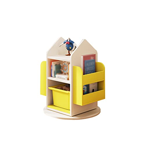 Bücherregal, drehbares Bücherregal um 360 Grad, für Zuhause, mehrschichtiges, vom Boden bis zur Decke reichendes Bücherregal, einfaches Regal für Spielzeugbilderbücher, Lagerregal (Farbe: Ge Bücherregal, drehbares Bücherregal um 360 Grad, für Zuhause, mehrschichtiges, vom Boden bis zur Decke reichendes Bücherregal, einfaches Regal für Spielzeugbilderbücher, Lagerregal (Farbe: Ge von GHKFEJGDEN