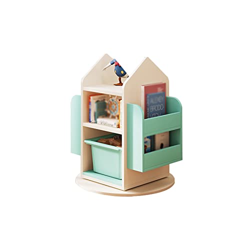 Bücherregal, drehbares Bücherregal um 360 Grad, für Zuhause, mehrschichtiges, vom Boden bis zur Decke reichendes Bücherregal, einfaches Regal für Spielzeugbilderbücher, Lagerregal (Farbe: Gr Bücherregal, drehbares Bücherregal um 360 Grad, für Zuhause, mehrschichtiges, vom Boden bis zur Decke reichendes Bücherregal, einfaches Regal für Spielzeugbilderbücher, Lagerregal (Farbe: Gr von GHKFEJGDEN