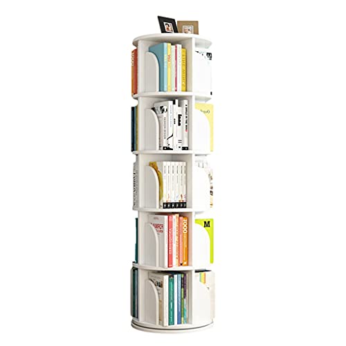 Bücherregal Drehbares Bücherregal, Multifunktionales, um 360 Grad drehbares Bücherregal, bodenstehendes Eckregal, Lagerregal für das Wohnzimmerbüro zu Hause (Farbe: Weiß, Größe: 50,5 x 159 c Bücherregal Drehbares Bücherregal, Multifunktionales, um 360 Grad drehbares Bücherregal, bodenstehendes Eckregal, Lagerregal für das Wohnzimmerbüro zu Hause (Farbe: Weiß, Größe: 50,5 x 159 c von GHKFEJGDEN