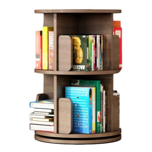 Drehbares Bücherregal mit 2/3/4/5/6 Ebenen, drehbares Bücherregal, 360 ° drehbares Aufbewahrungsregal, bodenstehendes Bücherregal aus Holz, drehbares Eckregal (Farbe: Holz, Größe: 39 x 67 cm Drehbares Bücherregal mit 2/3/4/5/6 Ebenen, drehbares Bücherregal, 360 ° drehbares Aufbewahrungsregal, bodenstehendes Bücherregal aus Holz, drehbares Eckregal (Farbe: Holz, Größe: 39 x 67 cm von GHKFEJGDEN