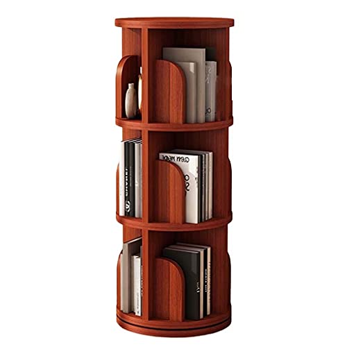 Drehbares Bücherregal mit 2/3/4/5/6 Ebenen, rundes Bücherregal aus Massivholz, 360 ° drehbares Bücherregal für Kinder und Erwachsene, Bücherregal-Organizer für das Wohnzimmer (Farbe: Rot, Gr Drehbares Bücherregal mit 2/3/4/5/6 Ebenen, rundes Bücherregal aus Massivholz, 360 ° drehbares Bücherregal für Kinder und Erwachsene, Bücherregal-Organizer für das Wohnzimmer (Farbe: Rot, Gr von GHKFEJGDEN