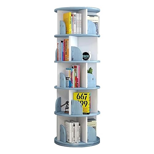 GHKFEJGDEN 360 ° drehbares Bücherregal, rundes Bücherregal, umweltfreundliche Bücherregale, rustikales Bücherregal, Wohnzimmer, Schlafzimmer, Schrank, Bücherregal GHKFEJGDEN 360 ° drehbares Bücherregal, rundes Bücherregal, umweltfreundliche Bücherregale, rustikales Bücherregal, Wohnzimmer, Schlafzimmer, Schrank, Bücherregal von GHKFEJGDEN