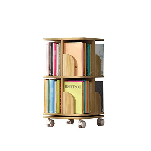 GHKFEJGDEN Bücherregal, vom Boden bis zur Decke reichendes, drehbares Bücherregal, mobiles Bücherregal für Kinder, Bücherregal für Studenten, Mini-Bücherregal (Farbe: Holz, Größe: 40 x 74,5 cm) GHKFEJGDEN Bücherregal, vom Boden bis zur Decke reichendes, drehbares Bücherregal, mobiles Bücherregal für Kinder, Bücherregal für Studenten, Mini-Bücherregal (Farbe: Holz, Größe: 40 x 74,5 cm) von GHKFEJGDEN
