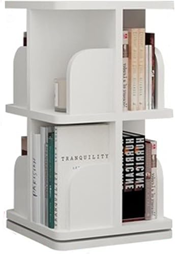 GHKFEJGDEN Bücherregal Bücherregale Drehbares Bücherregal 360° Bücherregal Holz Bilderbuchregal Wohnzimmer Mehrschichtiges Regal (Size : 2 Layer) von GHKFEJGDEN