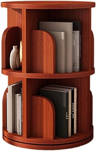 GHKFEJGDEN Bücherregal Bücherregale Drehbares Bücherregal Massivholzregal Bilderbuchregal Wohnzimmer Mehrstufiges Lagerregal (Größe: 39 * 68 cm) von GHKFEJGDEN