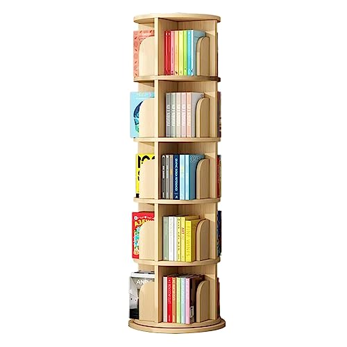 GHKFEJGDEN Bücherregale 360 ° drehbares Bücherregal aus Holz, stehendes Bücherregal, große Speicherkapazität, einfacher Bücherregal-Organizer, Bücherregal für das Wohnzimmer, perfekte Möbel GHKFEJGDEN Bücherregale 360 ° drehbares Bücherregal aus Holz, stehendes Bücherregal, große Speicherkapazität, einfacher Bücherregal-Organizer, Bücherregal für das Wohnzimmer, perfekte Möbel von GHKFEJGDEN