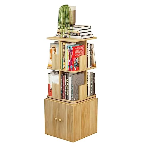 GHKFEJGDEN Bücherregale 360 ° drehbares Bücherregal aus Holz, stehendes Bücherregal mit Schränken, mehrere Ebenen, Bücherregal für Arbeitszimmer, Bücherregale, perfekte Möbel GHKFEJGDEN Bücherregale 360 ° drehbares Bücherregal aus Holz, stehendes Bücherregal mit Schränken, mehrere Ebenen, Bücherregal für Arbeitszimmer, Bücherregale, perfekte Möbel von GHKFEJGDEN