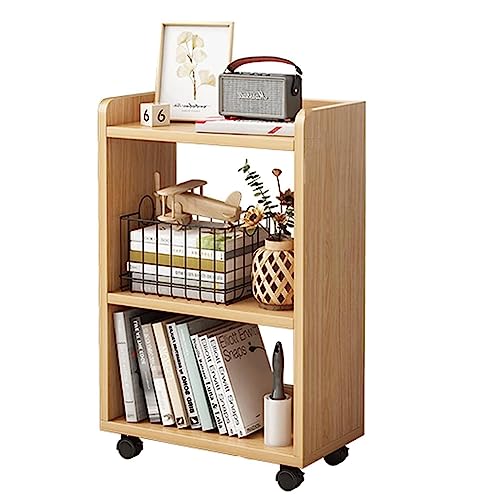 GHKFEJGDEN Bücherregale 360° drehbares Bücherregal mit Rädern Rollendes Bücherregal 2-stufiges Bücherregal für Wohnzimmer Schlafzimmer Bücherregal-Organizer perfekte Möbel GHKFEJGDEN Bücherregale 360° drehbares Bücherregal mit Rädern Rollendes Bücherregal 2-stufiges Bücherregal für Wohnzimmer Schlafzimmer Bücherregal-Organizer perfekte Möbel von GHKFEJGDEN