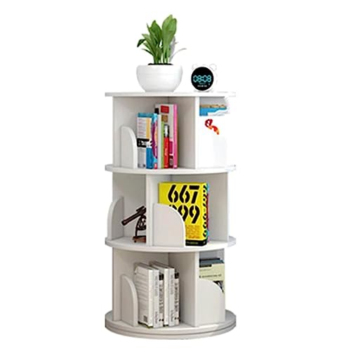 GHKFEJGDEN Bücherregale Weißes drehbares Bücherregal mit großer Kapazität, 360 ° stehendes Bücherregal, mehrschichtiger Aufbewahrungs-Bücherregal-Organizer, Heim-Bücherregal, perfekte Möbel GHKFEJGDEN Bücherregale Weißes drehbares Bücherregal mit großer Kapazität, 360 ° stehendes Bücherregal, mehrschichtiger Aufbewahrungs-Bücherregal-Organizer, Heim-Bücherregal, perfekte Möbel von GHKFEJGDEN
