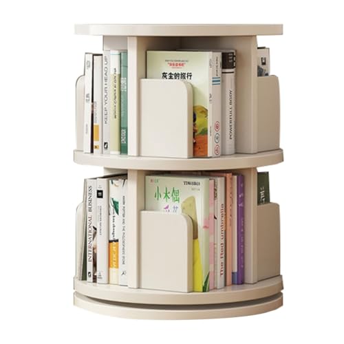 GHKFEJGDEN Drehbares Bücherregal mit 2/3/4/5 Ebenen, Studentenbücherregal, drehbares Bücherregal für kleine Räume, bodenstehende Bücherregale, Aufbewahrungs-Organizer, Schrankregal (46 x 190 cm) GHKFEJGDEN Drehbares Bücherregal mit 2/3/4/5 Ebenen, Studentenbücherregal, drehbares Bücherregal für kleine Räume, bodenstehende Bücherregale, Aufbewahrungs-Organizer, Schrankregal (46 x 190 cm) von GHKFEJGDEN