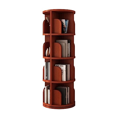 GHKFEJGDEN Großraum-Bücherregal Höhenverstellbares drehbares Bücherregal aus Massivholz 4-lagiges Lagerregal Bücherregal 360°-Anzeige Bücherregal GHKFEJGDEN Großraum-Bücherregal Höhenverstellbares drehbares Bücherregal aus Massivholz 4-lagiges Lagerregal Bücherregal 360°-Anzeige Bücherregal von GHKFEJGDEN