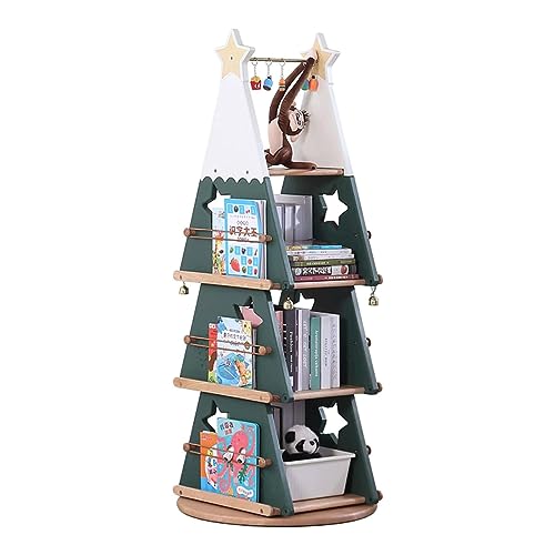 GHKFEJGDEN Kreatives Bücherregal, 360 ° drehbares Bücherregal, 5-lagiges Massivholz-Boden-Bücherregal, Weihnachtsbaum-Rack-Bücherregal, einzigartiges Bücherregal GHKFEJGDEN Kreatives Bücherregal, 360 ° drehbares Bücherregal, 5-lagiges Massivholz-Boden-Bücherregal, Weihnachtsbaum-Rack-Bücherregal, einzigartiges Bücherregal von GHKFEJGDEN
