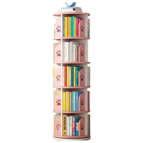 GHKFEJGDEN Rundes drehbares Bücherregal mit Fußabdruckmuster, 3/4/5 Regalböden mit Delfinmotiv, für Zuhause, hochdichtes Bücherregal für Büro, Wohnzimmer, Schlafzimmer – Eckregal, einfache Montage GHKFEJGDEN Rundes drehbares Bücherregal mit Fußabdruckmuster, 3/4/5 Regalböden mit Delfinmotiv, für Zuhause, hochdichtes Bücherregal für Büro, Wohnzimmer, Schlafzimmer – Eckregal, einfache Montage von GHKFEJGDEN