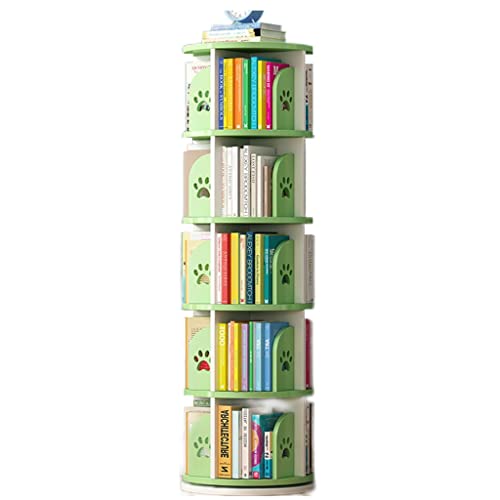 GHKFEJGDEN Rundes drehbares Bücherregal mit Fußabdruckmuster, 3/4/5 Regalböden mit Delfinmotiv, für Zuhause, hochdichtes Bücherregal für Büro, Wohnzimmer, Schlafzimmer – Eckregal, einfache Montage GHKFEJGDEN Rundes drehbares Bücherregal mit Fußabdruckmuster, 3/4/5 Regalböden mit Delfinmotiv, für Zuhause, hochdichtes Bücherregal für Büro, Wohnzimmer, Schlafzimmer – Eckregal, einfache Montage von GHKFEJGDEN